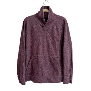 Banana Republic Pullover Sweater Cotton Marled Purple Size Large